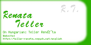 renata teller business card